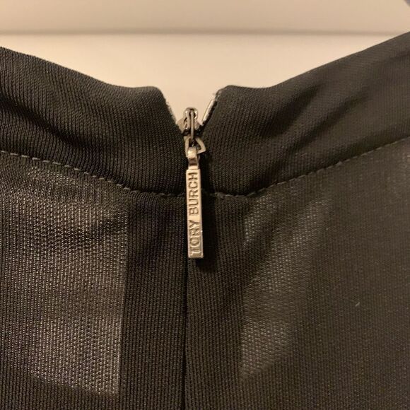 Tory Burch Eva Embellished A-Line Dress Black Size XS - Picture 4 of 5